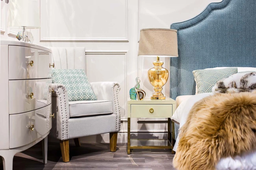 Тумба прикроватная KFC763E7, с ящиком 