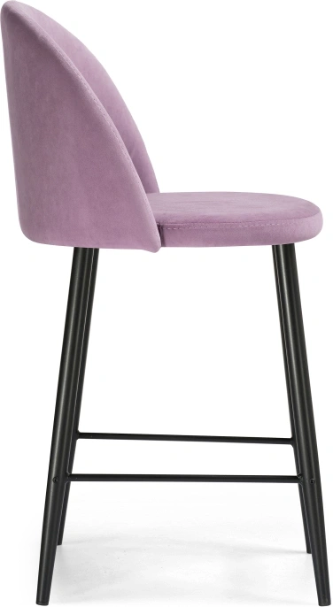 Полубарный стул Амизуре, лавандовый / черный матовый