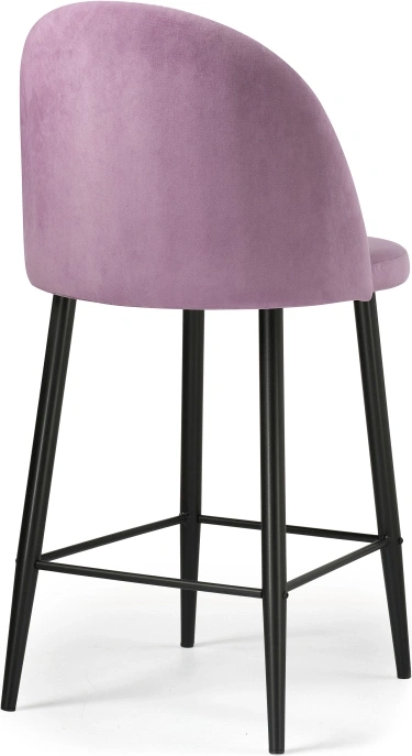 Полубарный стул Амизуре, лавандовый / черный матовый