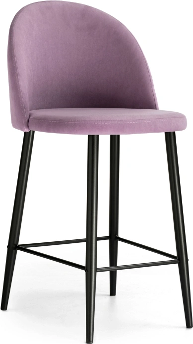 Полубарный стул Амизуре, лавандовый / черный матовый