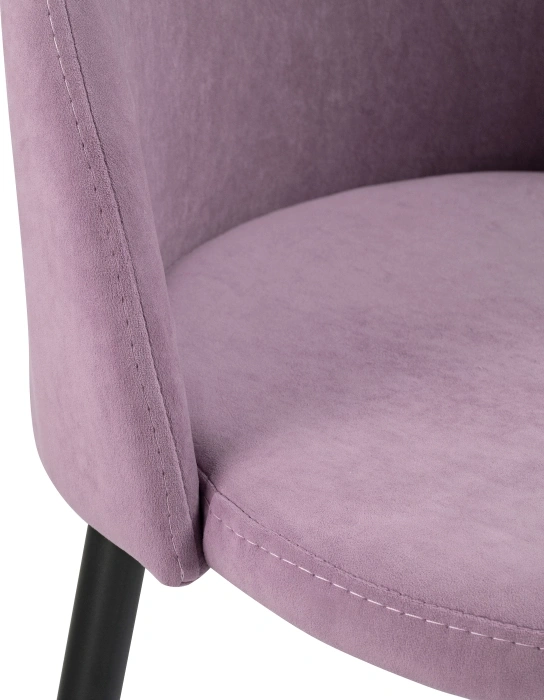 Полубарный стул Амизуре, лавандовый / черный матовый