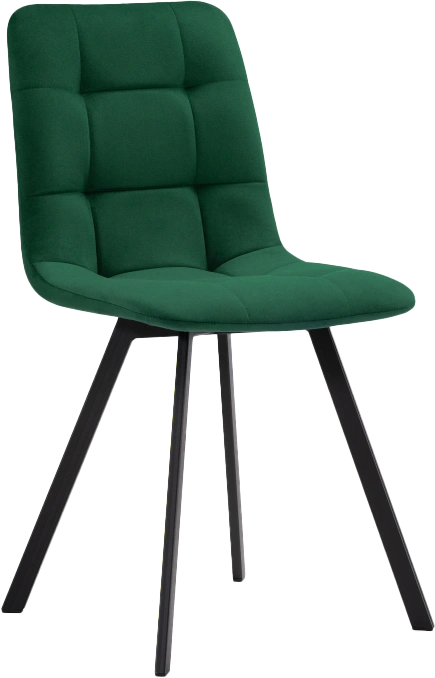 Стул Чилли, на металлокаркасе, черный / зеленый