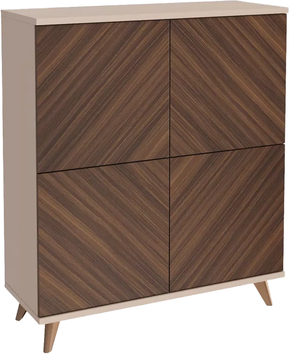 Комод в гостиную Хармони, Бежевый / Древесный