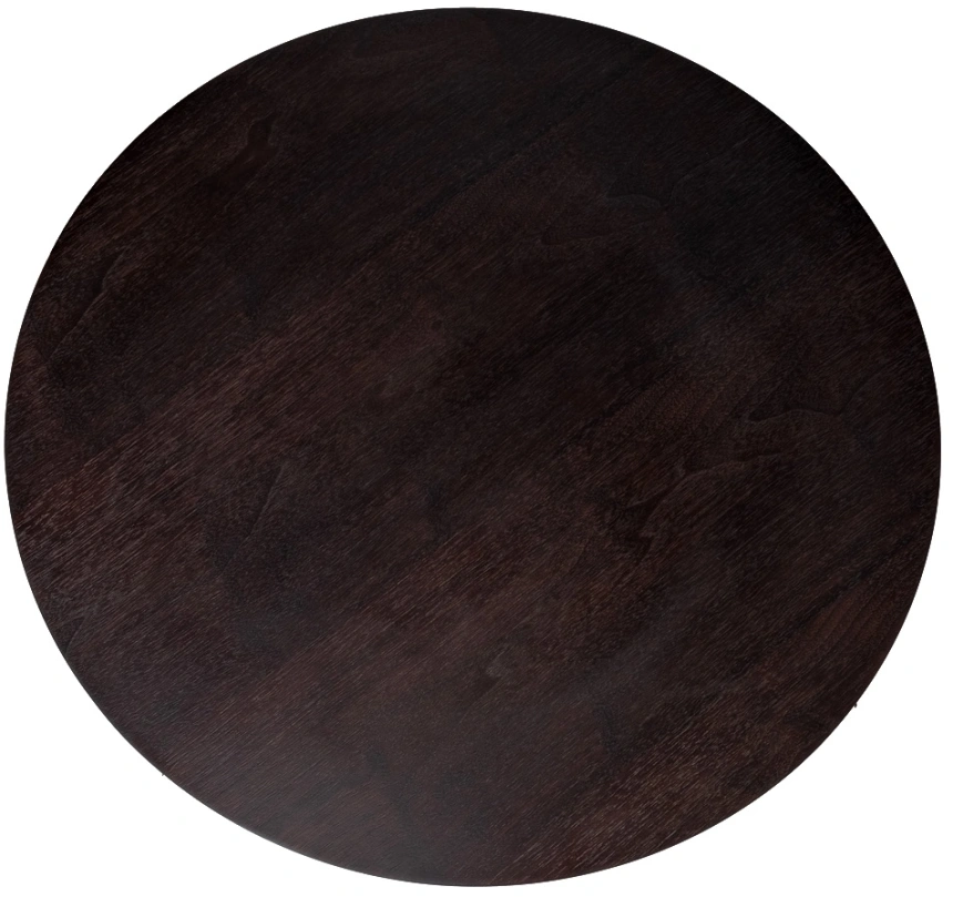 Журнальный стол Kong, 70x70x60, МДФ, шпон, темный орех / бронзовый