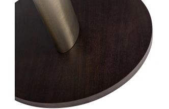 Журнальный стол Kong, 70x70x60, МДФ, шпон, темный орех / бронзовый