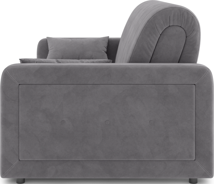 ​Диван прямой Борго 140, модель 107, Ultra Grey​ (серый) / венге