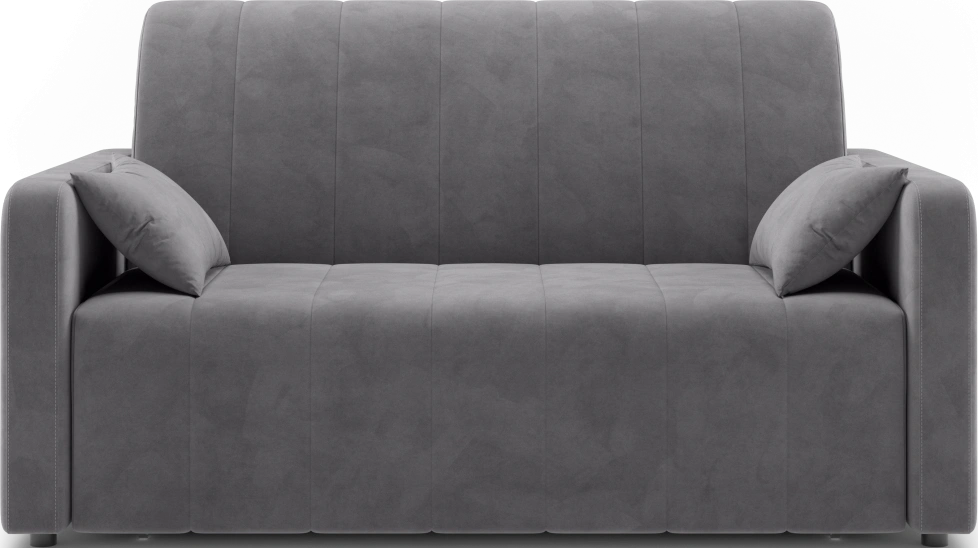 Диван прямой Борго 140, модель 107, Ultra Grey (серый) / венге