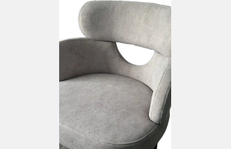 Стул Valter, мягкий, AR627-11B молочный, ткань, черный каркас