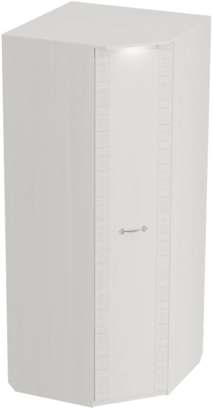 Шкаф угловой Элана, 90x90x218.5, распашной для одежды, бодега белая