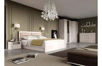 Шкаф угловой Элана, 90x90x218.5, распашной для одежды, бодега белая