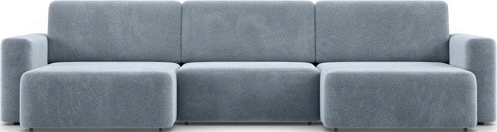 Диван П-образный трехместный Дарио, модель 144, OVIS 78 (синий)