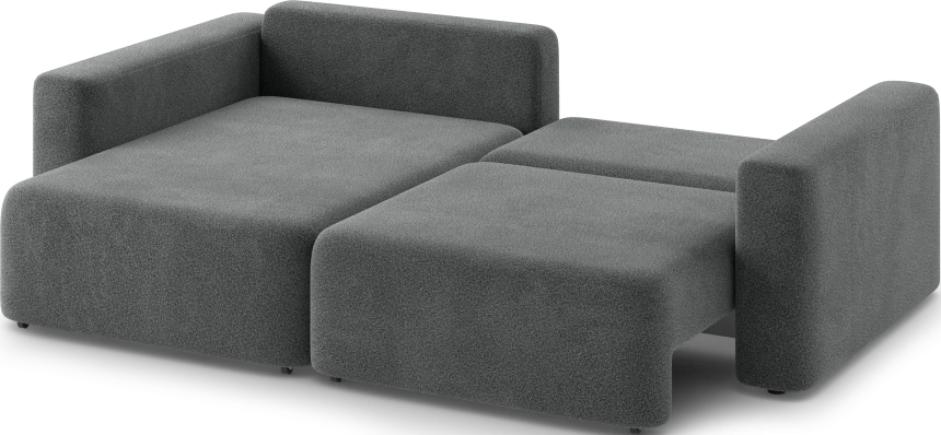 Диван угловой двухместный Дарио, модель 144, OVIS 86 (графитовый)