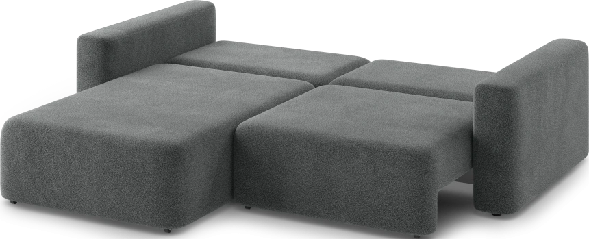 Диван угловой двухместный Дарио, модель 144, OVIS 86 (графитовый)