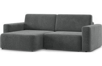 Диван угловой двухместный Дарио, модель 144, OVIS 86 (графитовый)