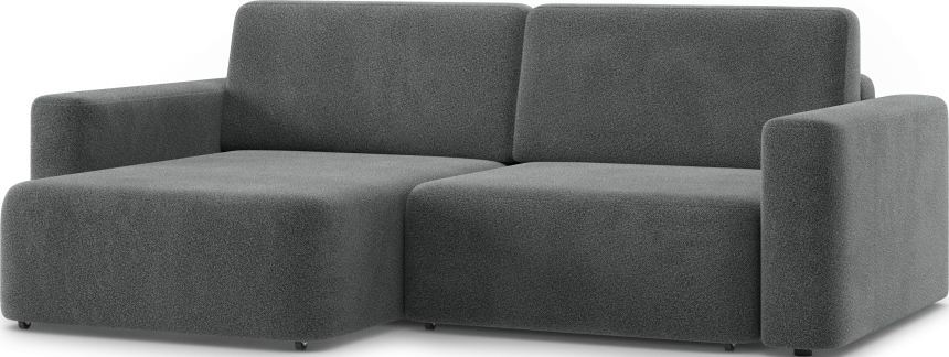 Диван угловой двухместный Дарио, модель 144, OVIS 86 (графитовый)