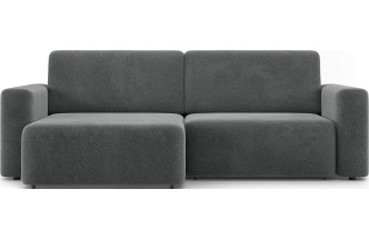 Диван угловой двухместный Дарио, модель 144, OVIS 86 (графитовый)