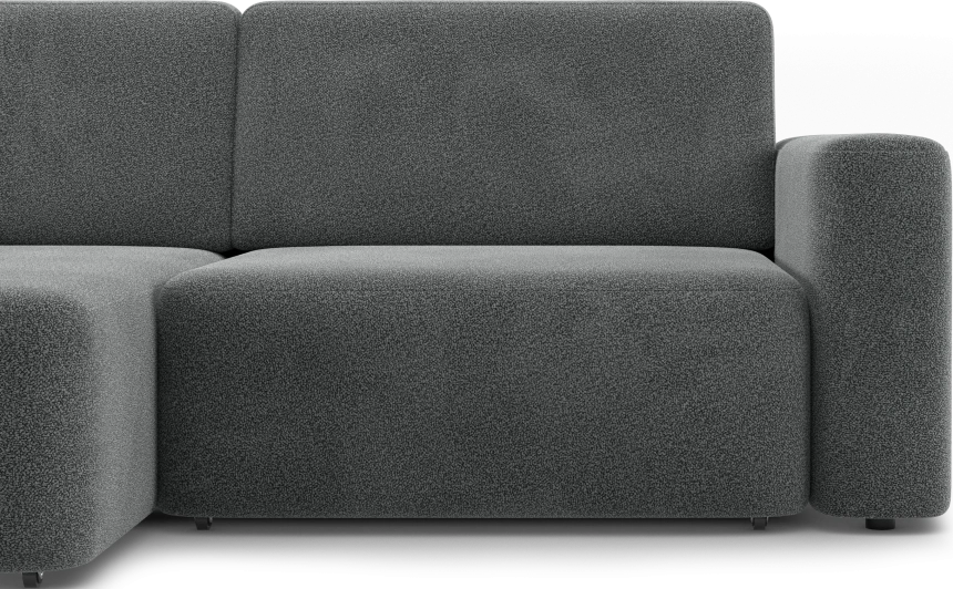 Диван угловой двухместный Дарио, модель 144, OVIS 86 (графитовый)