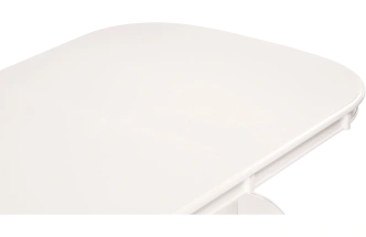 Кухонный стол раздвижной Louvre, 160(337)x106, шпон, butter white, каркас молочный