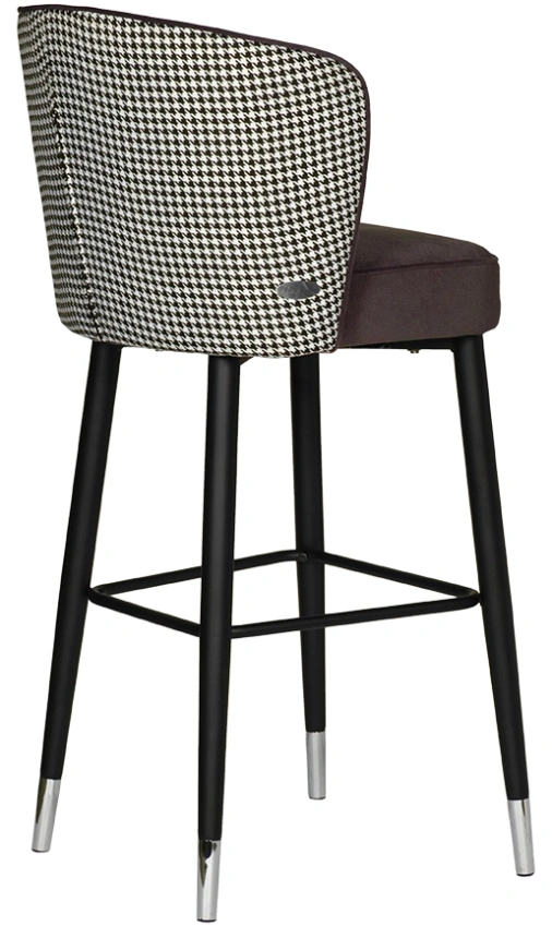 Барный стул 30C-309W SER, велюр, серо-коричневый 