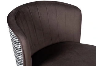 Барный стул 30C-309W SER, велюр, серо-коричневый 