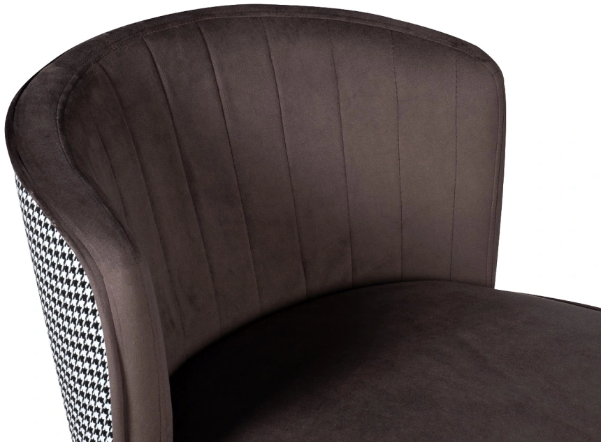 Барный стул 30C-309W SER, велюр, серо-коричневый 