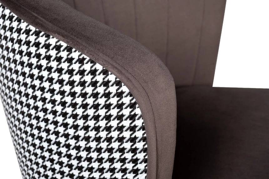 Барный стул 30C-309W SER, велюр, серо-коричневый 