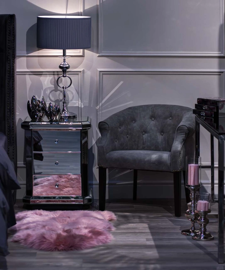 Тумба прикроватная KFC882, с ящиками