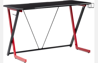 Стол компьютерный Kolman, black / red