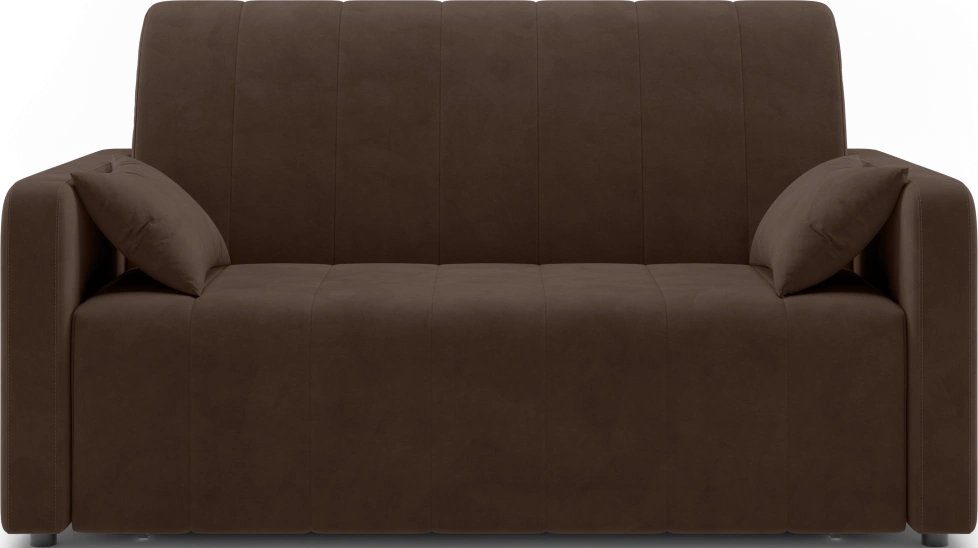 Диван прямой Борго 140, модель 107, Ultra Chocolate (шоколадный) / венге