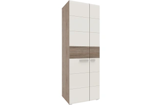 Шкаф гардеробный Филадельфия, двухдверный, Дуб сонома трюфель / Латте