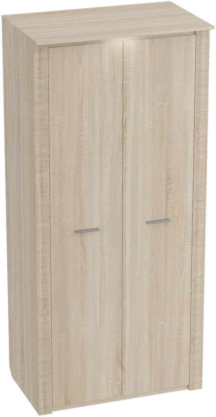 Шкаф двухдверный Элана, 101x64.5x218.5, распашной с полками, дуб сонома 
