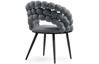 Стул Ball, дизайнерский, dark gray / black