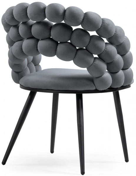 Стул Ball, дизайнерский, dark gray / black