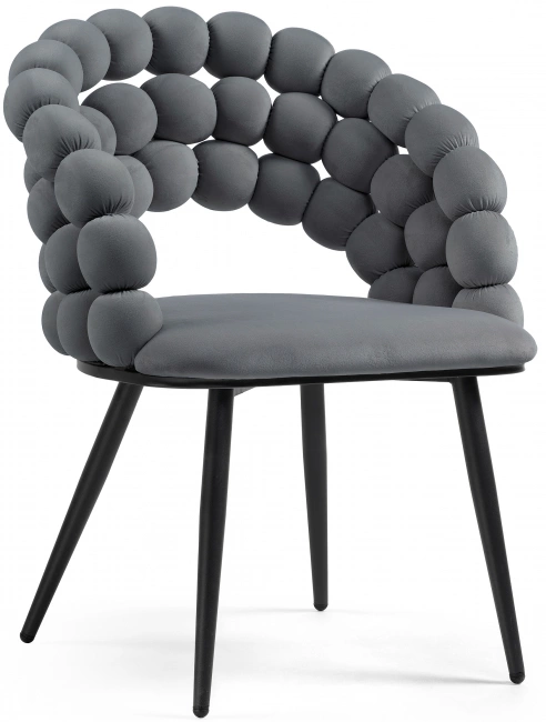 Стул Ball, дизайнерский, dark gray / black