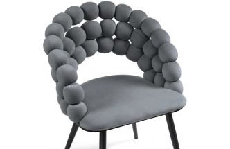 Стул Ball, дизайнерский, dark gray / black