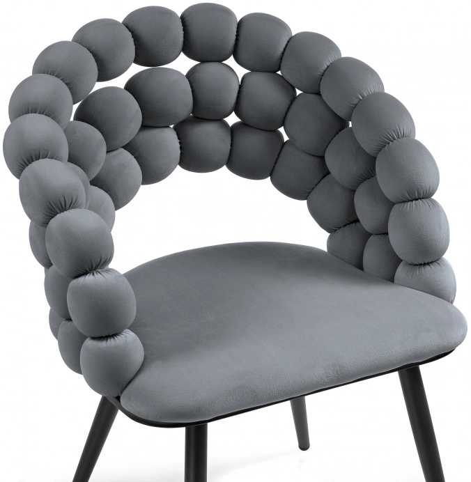 Стул Ball, дизайнерский, dark gray / black
