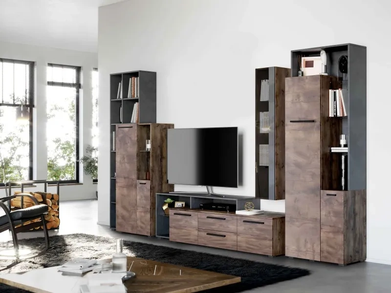 Модульная гостиная Глазго 3, металл бруклин / таксония