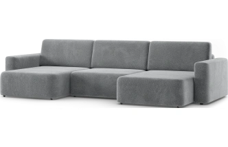 Диван П-образный трехместный Дарио, модель 144, OVIS 83 (темно-серый)