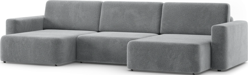 Диван П-образный трехместный Дарио, модель 144, OVIS 83 (темно-серый)
