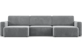Диван П-образный трехместный Дарио, модель 144, OVIS 83 (темно-серый)