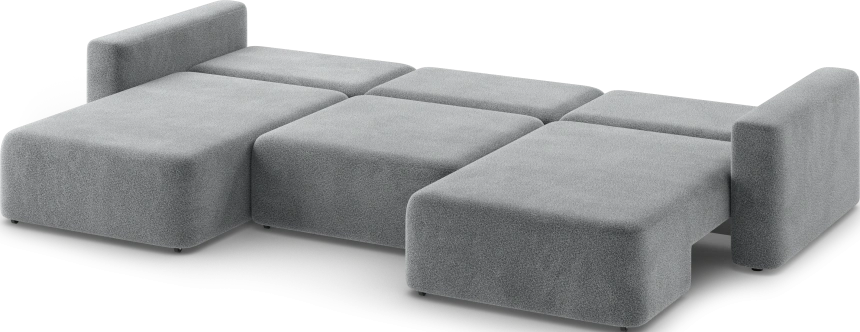 Диван П-образный трехместный Дарио, модель 144, OVIS 83 (темно-серый)