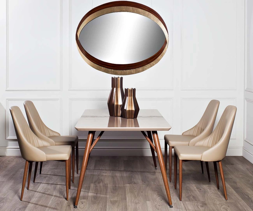 Стул 30C-905, мягкий, экокожа, бежевый