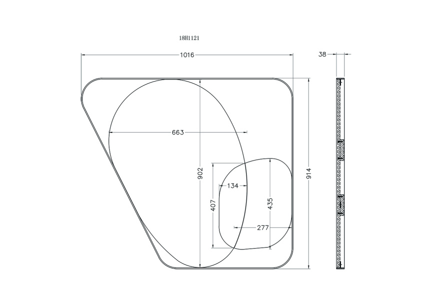 Зеркало настенное KFE1210