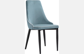 Стул Kora 1, на металлокаркасе, light blue / white / black