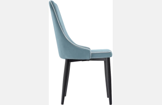Стул Kora 1, на металлокаркасе, light blue / white / black