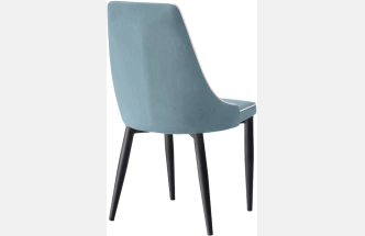 Стул Kora 1, на металлокаркасе, light blue / white / black