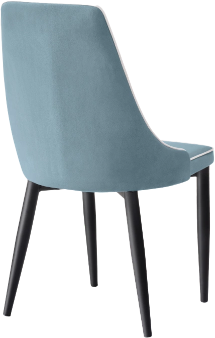 Стул Kora 1, на металлокаркасе, light blue / white / black