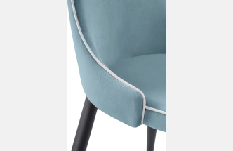 Стул Kora 1, на металлокаркасе, light blue / white / black