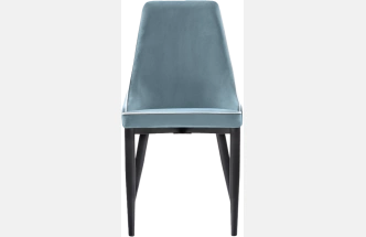 Стул Kora 1, на металлокаркасе, light blue / white / black