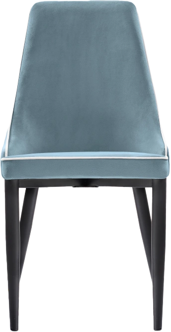 Стул Kora 1, на металлокаркасе, light blue / white / black